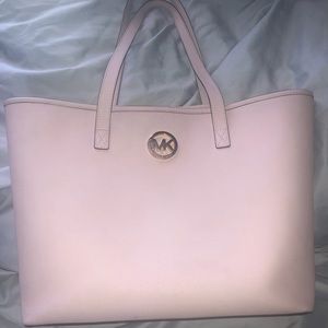 pastel pink Michael Kors handbag